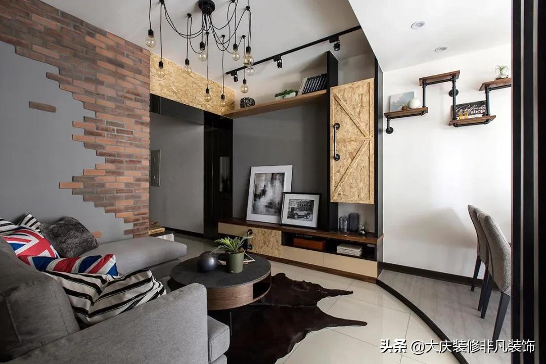 75m²工业风格，原始魅力时尚放荡不羁，将咖啡厅直接搬回家