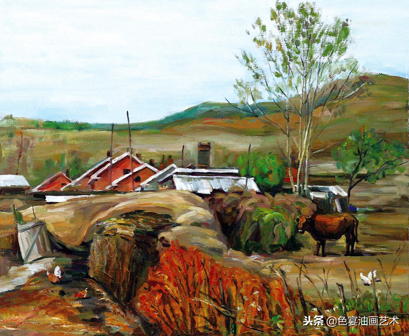 俄罗斯油画大师风景油画教程视频,油画大师油画风景创作教学视频