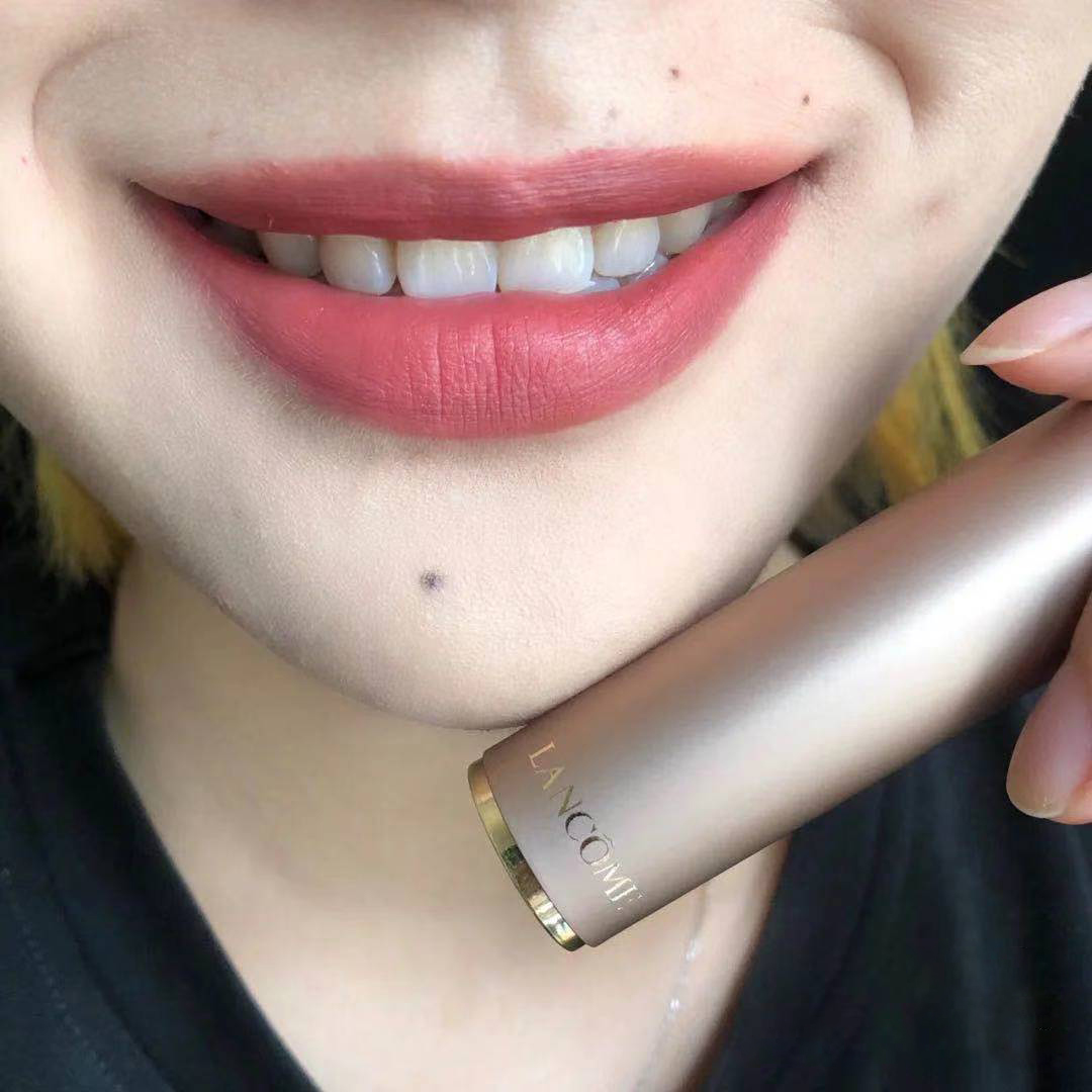 黄皮偏白泛红选兰蔻什么色号,深唇黄皮兰蔻红管274试色