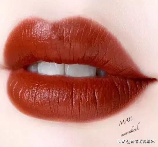 涂mac口红的女孩,涂mac小辣椒的美女