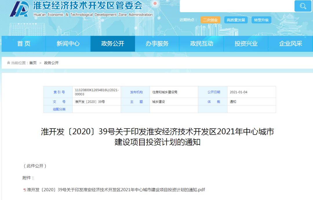 淮安最新重磅项目,淮安区新利好