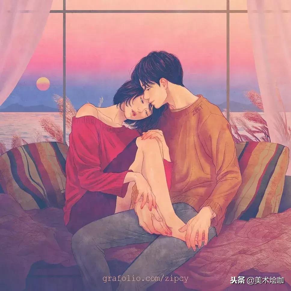 少女心爆棚的唯美插画,软萌插画清新少女心