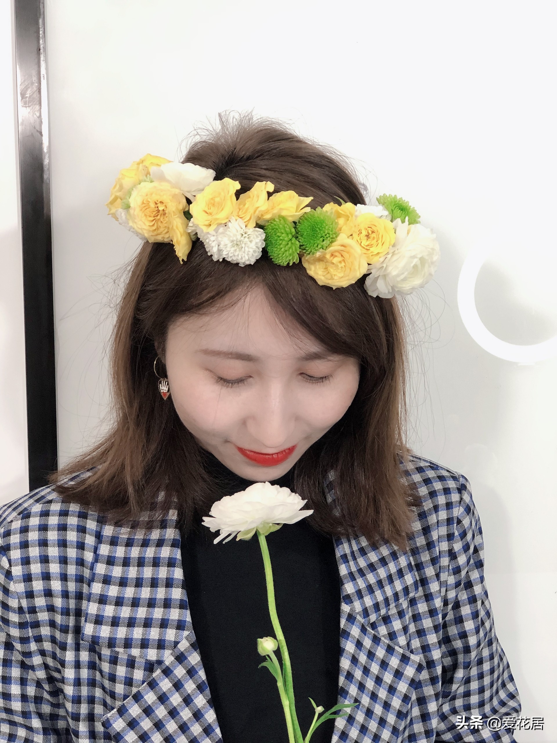 自制手工漂亮花环,简单又漂亮手工制作花环