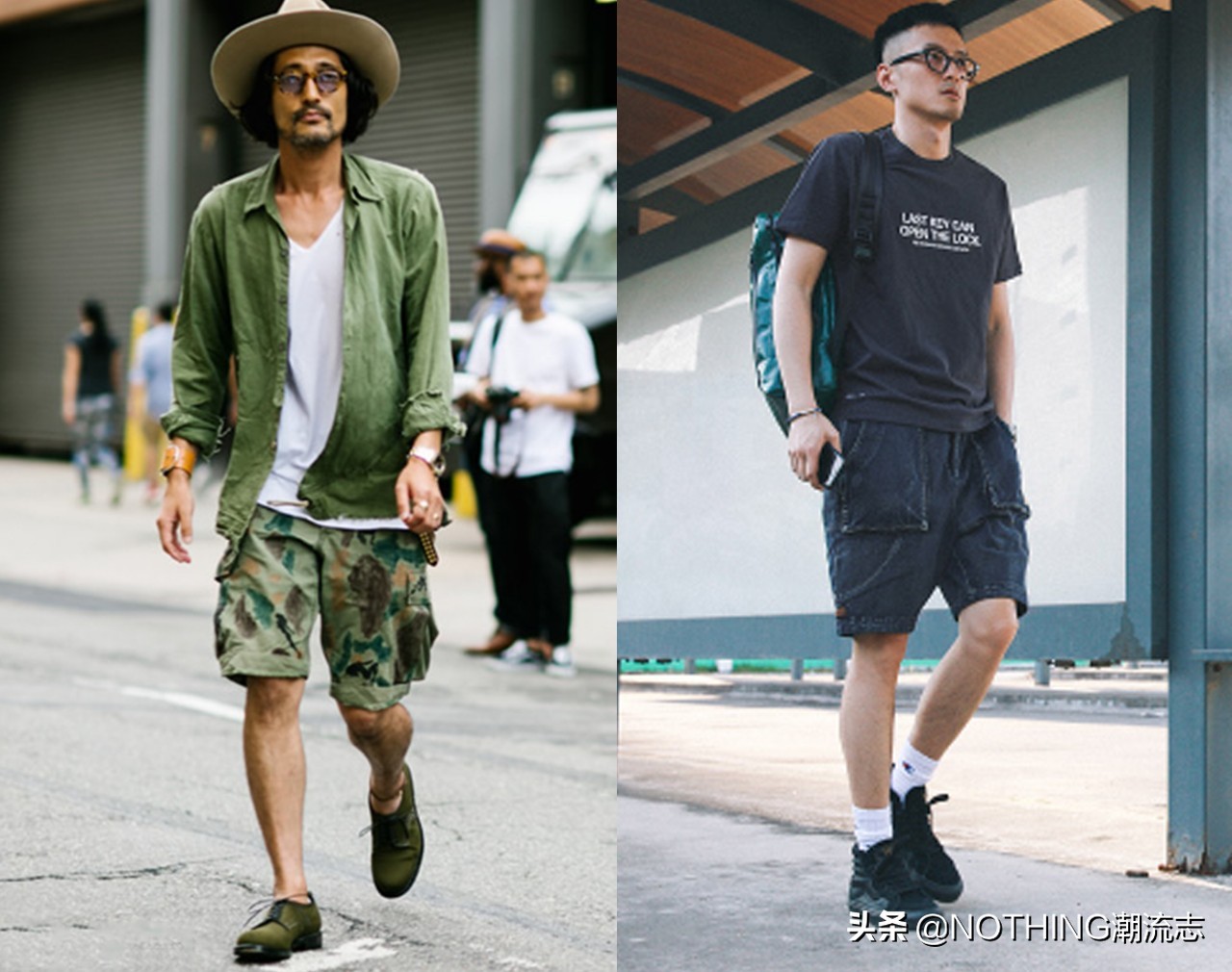 棕布洛克男鞋配短裤,配短裤的高级男鞋