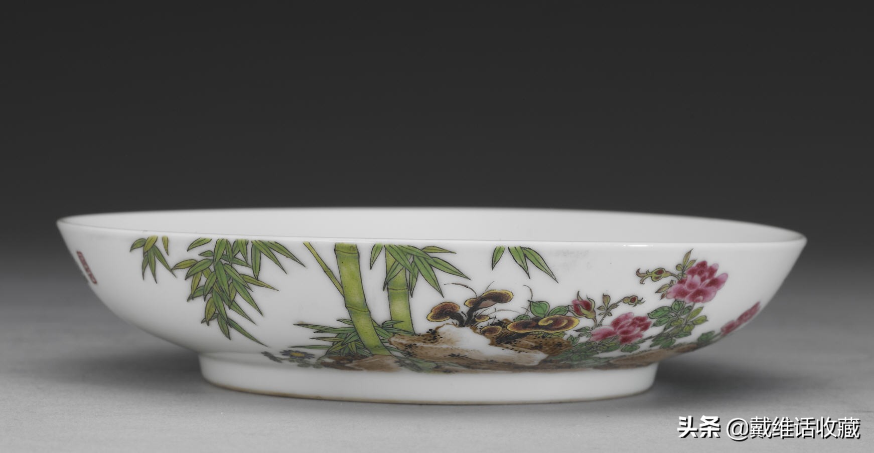 雍正珐琅彩真品款识用料,清雍正珐琅彩红料