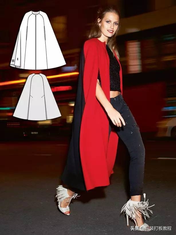 时装设计图手绘教程,服装制版图案大全