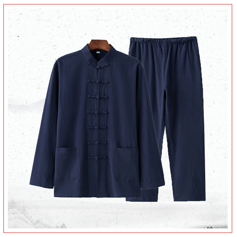 夏季亲子中国风唐装搭配,中式秋冬爸爸唐装