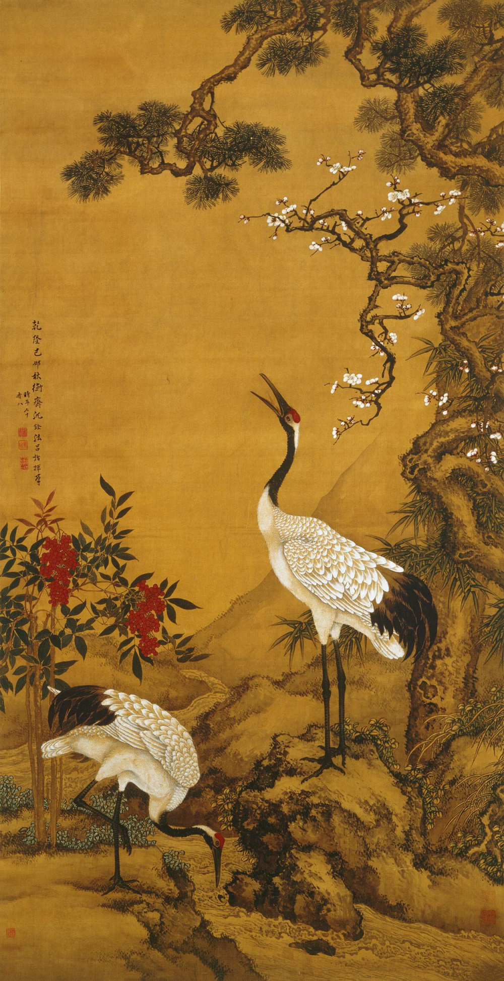 历代名家画鹤100幅,历史上画鹤谁画的最出名