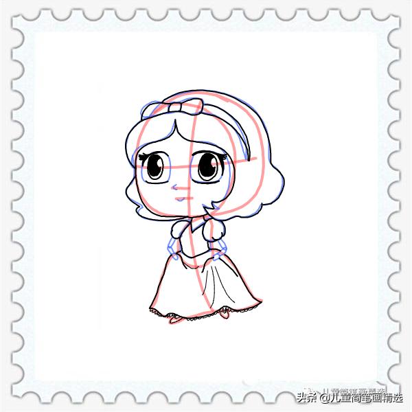 穿着睡衣的小公主简笔画怎么画,画小公主和小狗的简笔画