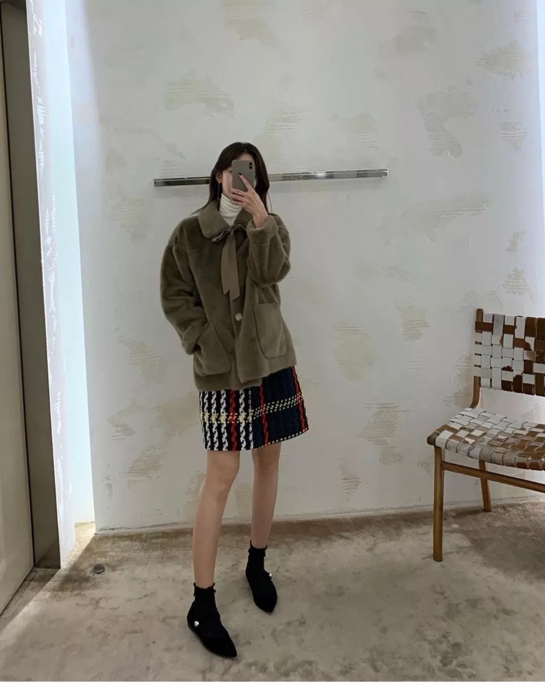 外套+小高领，时髦又保暖