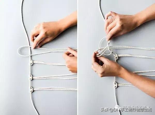 挂式收纳网袋钩织,钩织各种购物网袋收纳神器教程