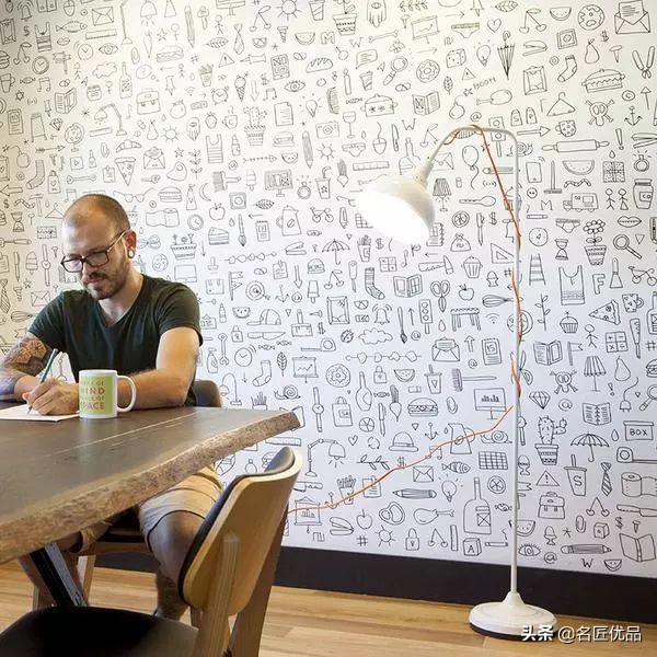 墙壁简单又好看的墙绘,手绘高级感墙面