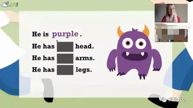 英伦云小学课程实录-认识你自己《Mybody》