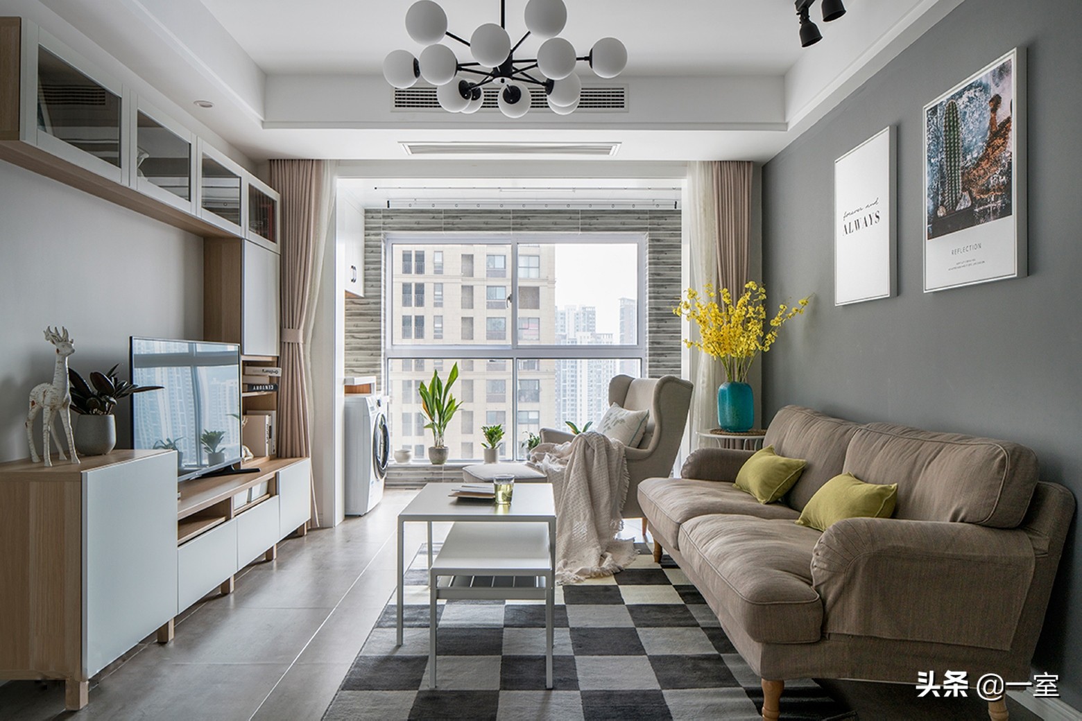 3.3米背景墙设计,客厅背景墙设计简约款