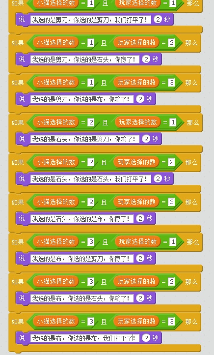 scratch石头剪刀布怎么建立角色,用scratch制作石头剪刀布