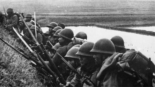 历史上广西狼兵与日军第一次交锋,广西狼兵打日军真实影像