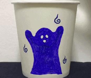 用纸杯变出100块钱的魔术教程,橘子一次性纸杯简单小魔术