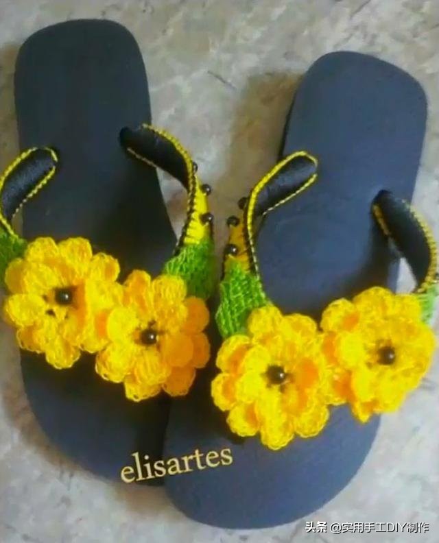 针织作品70款简约,手工针织凉鞋花样图