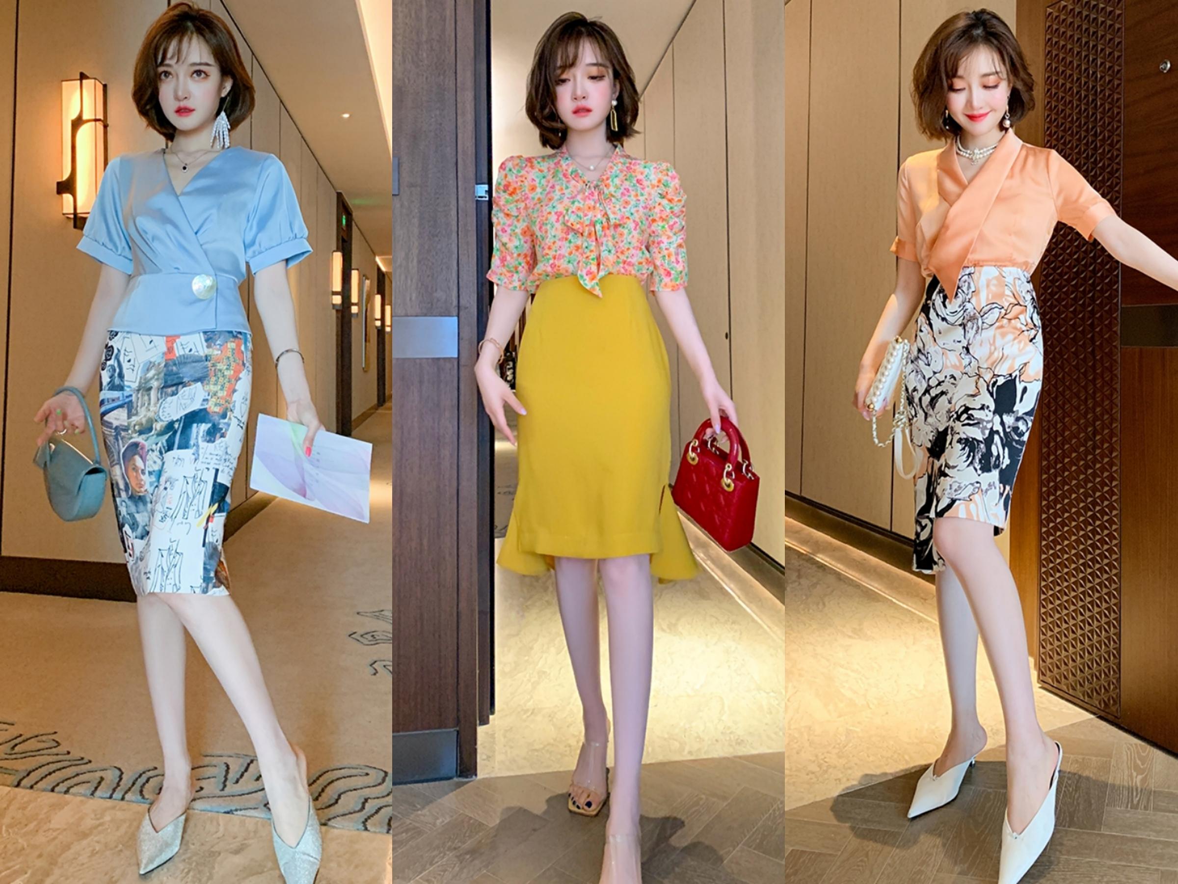 夏季裙装穿搭图集,清爽又时尚靓丽的裙装搭配