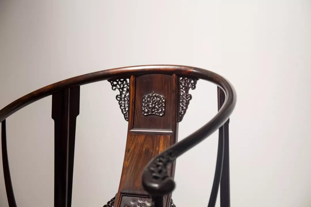 小叶紫檀如意云纹圈椅,小叶紫檀皇宫圈椅