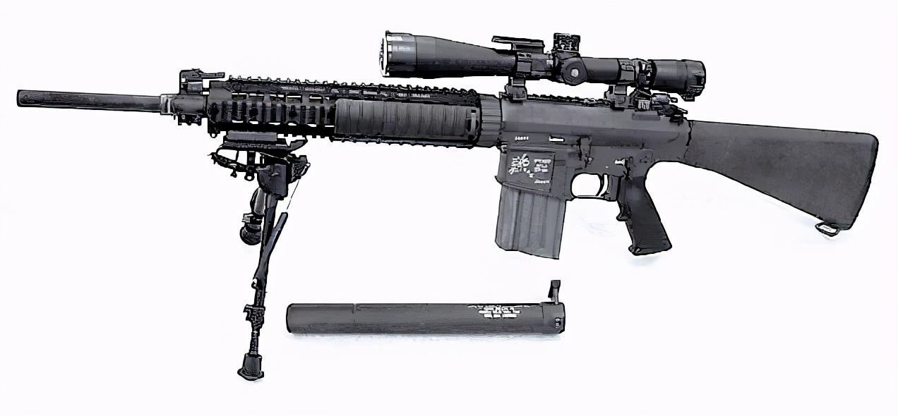 m110sass半自动狙击步枪,美军m110a1狙击步枪