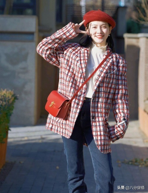 格纹西装秋冬正式搭配,2020秋冬时装单品格纹西装
