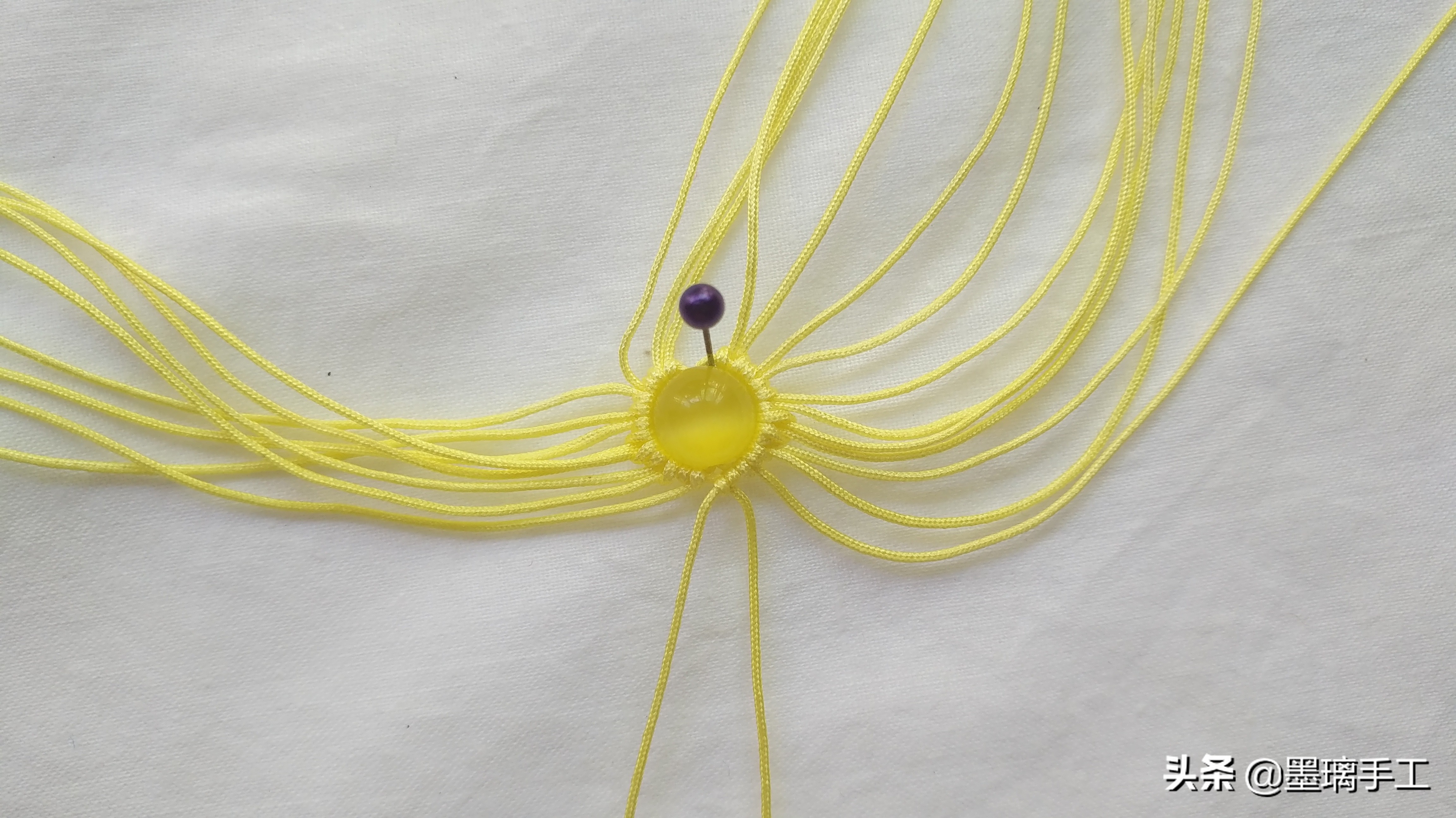 复古耳环编绳教程,简单北欧风手工编绳