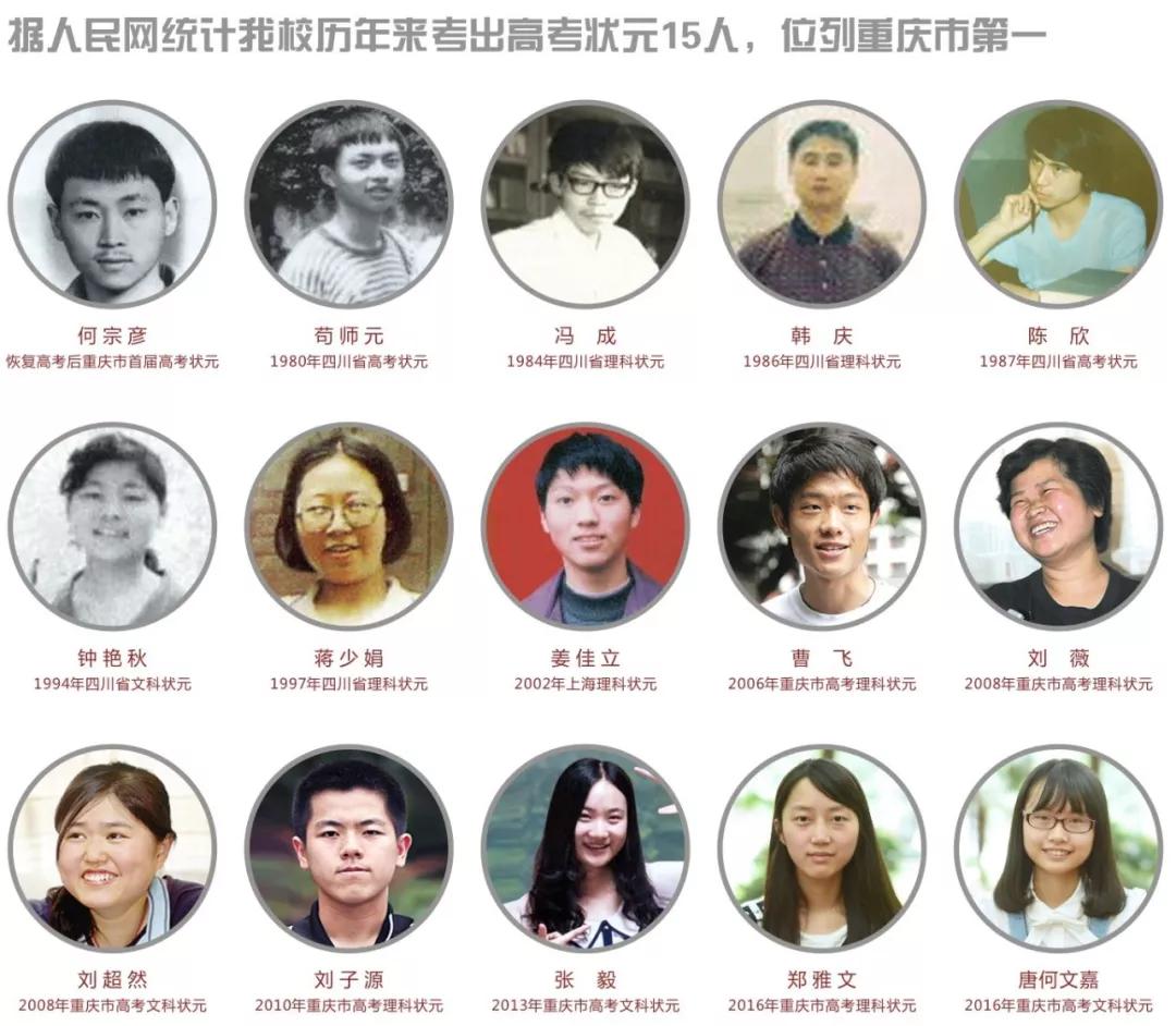 重庆一中与巴蜀中学哪个好,重庆一中全校前十名