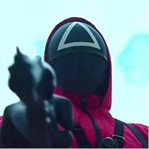 吴京鱿鱼游戏表情包,鱿鱼游戏红衣人表情包