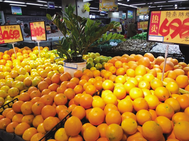 万州新鲜应季水果,橙黄橘绿脐橙