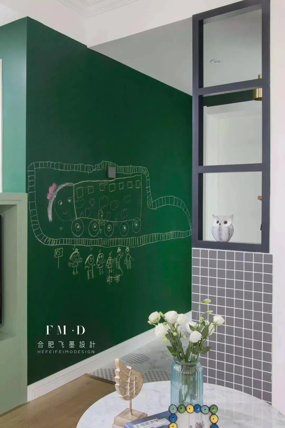 如何给孩子布置黑板墙,家长学校墙面布置