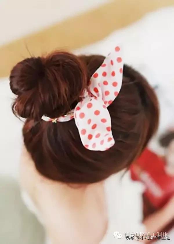 旧衣服飘带做头饰,十种diy简单的发饰