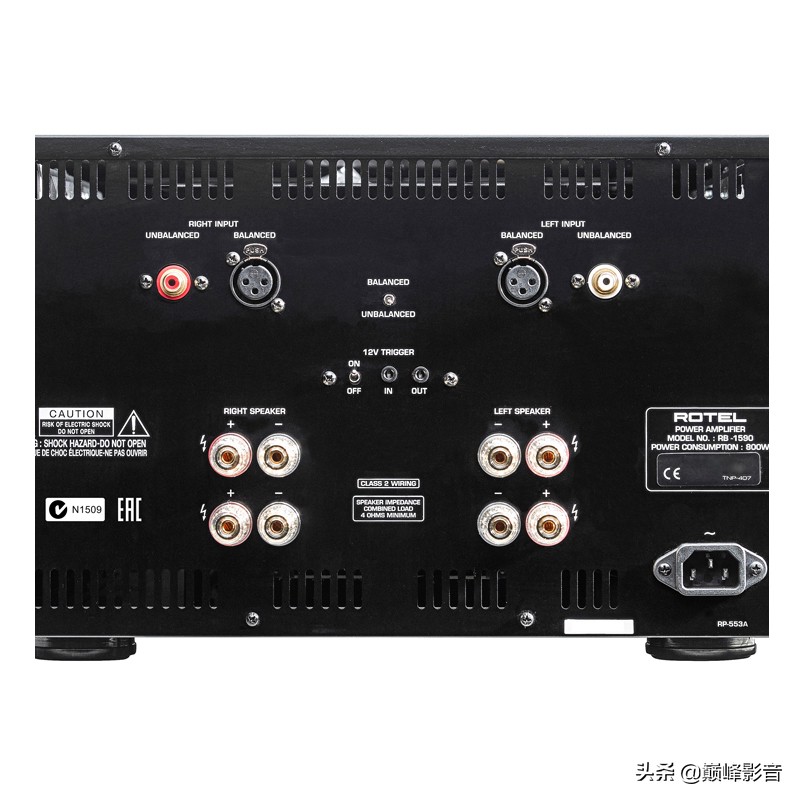 英国路遥ROTELRB-1590立体声后置功率放大器