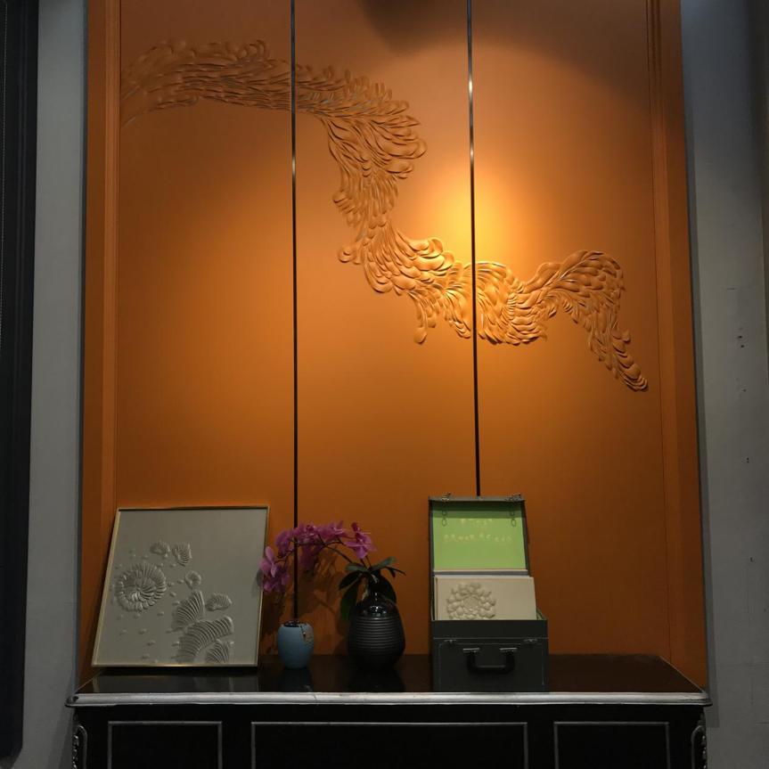 皮雕墙面做法,皮雕上墙设计方法