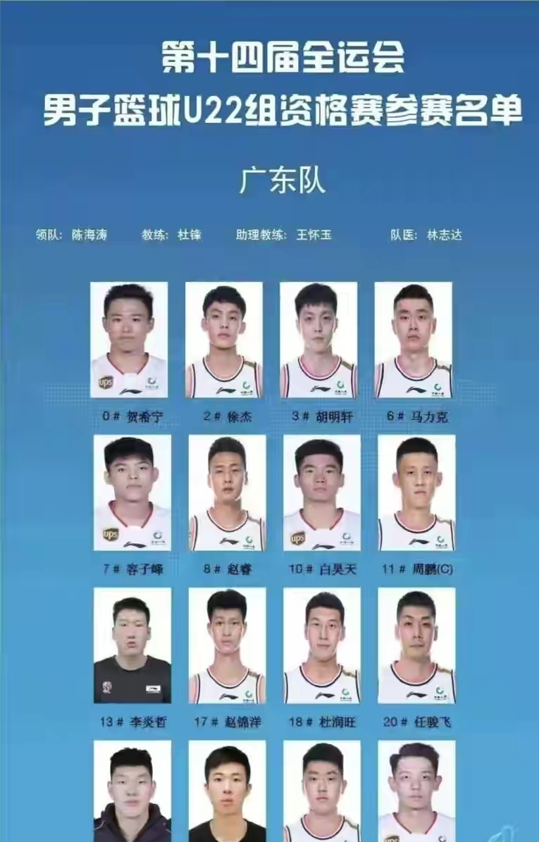 广东宏远最新三队名单,广东队新消息杜锋