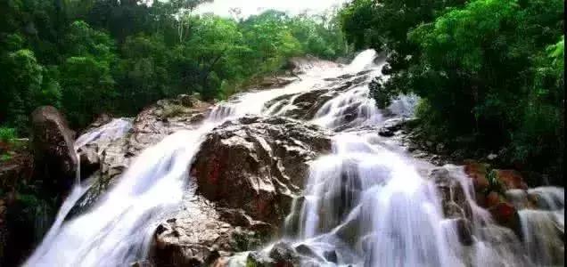 海南白石溪瀑布在哪里,海南白沙罗帅村瀑布