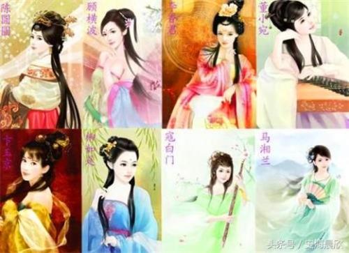 秦淮八绝诗词与简介大全集,苏先生秦淮八艳诗词