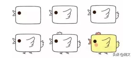 简笔画儿童3-6岁简单小动物涂色,简笔画小动物100种可爱表情包