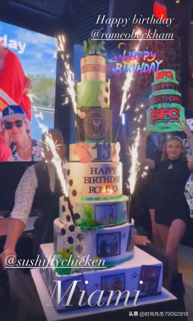 贝克汉姆儿子罗密欧生日,贝克汉姆小七活动现场