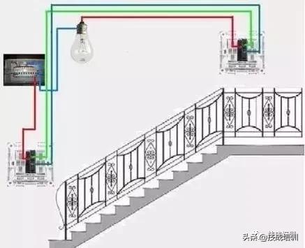 怎么看单控和双控开关接线图,双控开关单控使用怎么接线