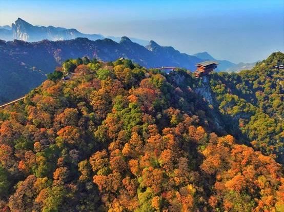 少华山红叶节完整视频,少华山赏红叶景区