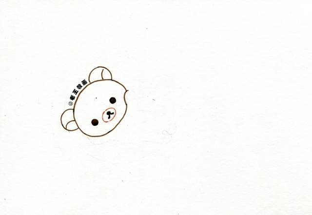 简笔画小熊慢动作,简笔画小熊教程视频