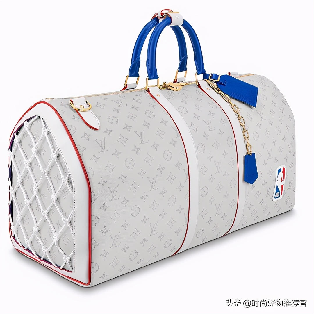 LV新包|NBA合作系列:篮网元素,红白蓝3色细节