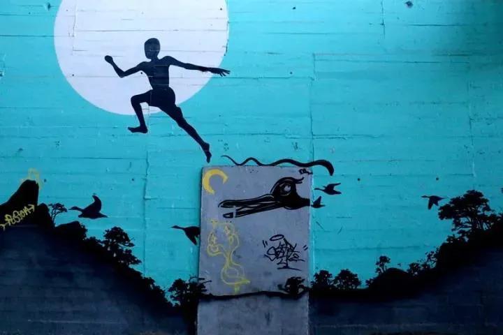 一墙一风景,一墙一景图