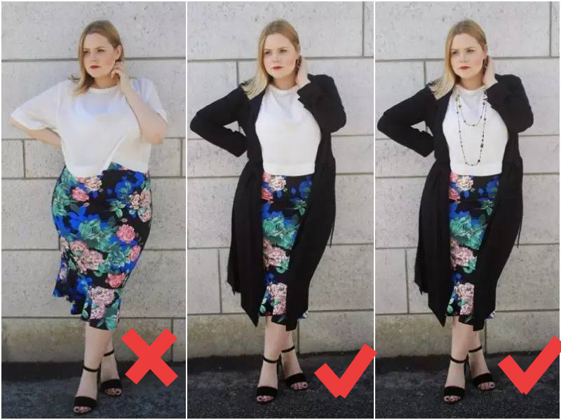 40至50岁肥胖女人怎么穿搭好看,上身偏胖胸大适合穿什么衣服