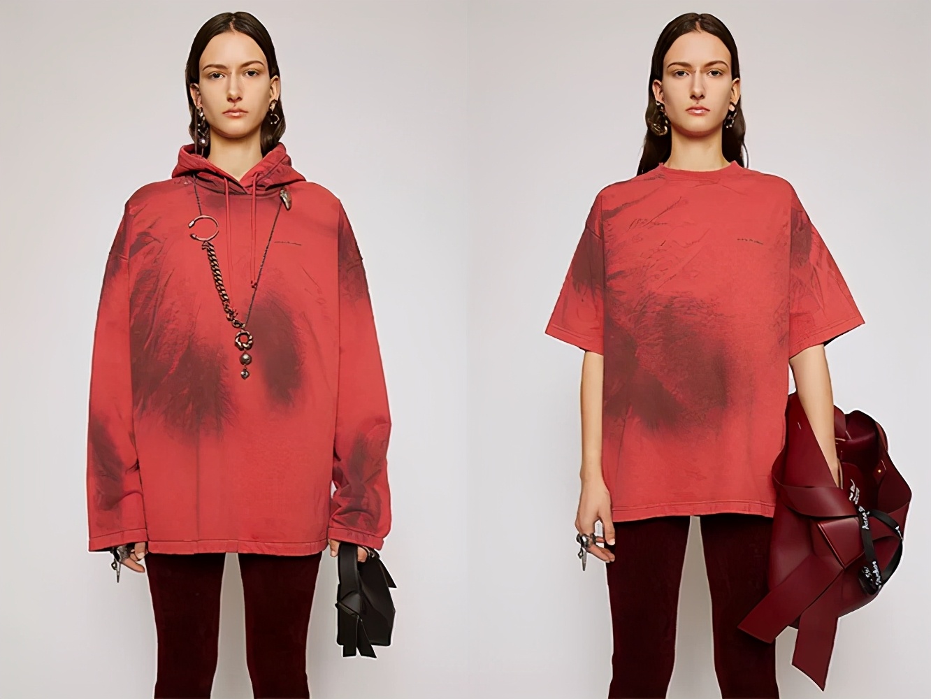 acnestudios粉色毛衣,acnestudios红毛衣