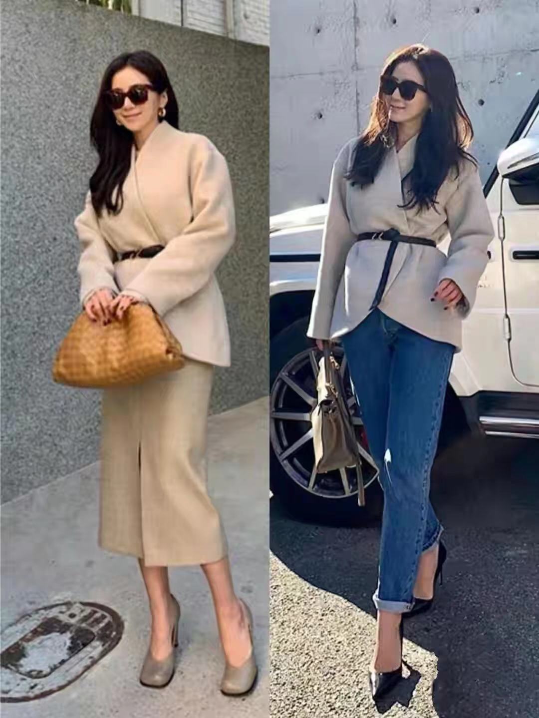 很有冬日韩系穿搭韵味,简约耐看的韩系秋冬穿搭范本