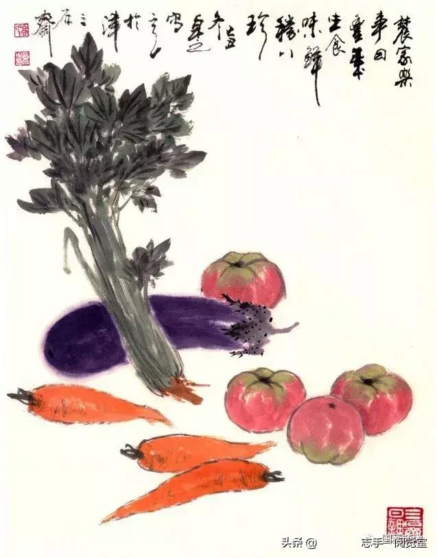 八种常见蔬菜画法,各种蔬菜画法
