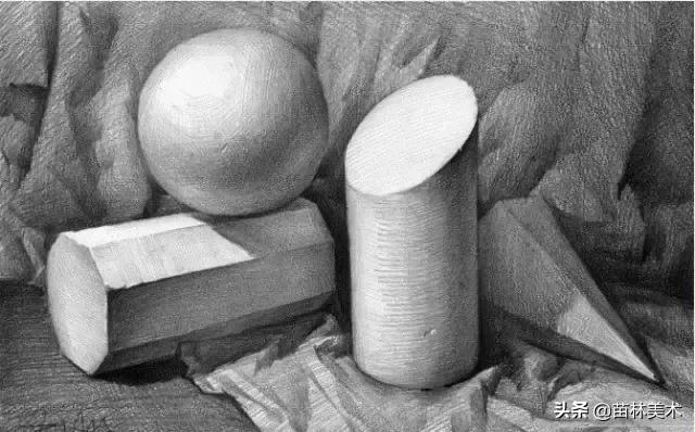 单个几何体图形素描教程,素描单个几何体结构图