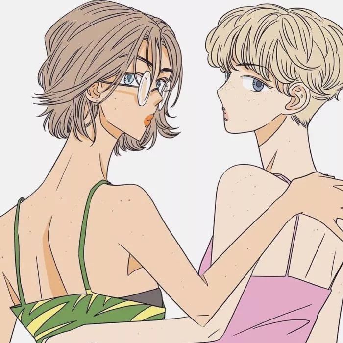 森系简约黑白手绘头像,个性原宿风手绘头像